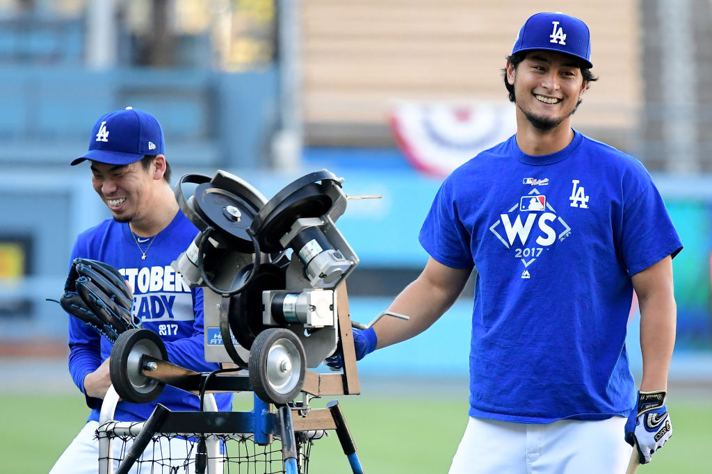 ドジャース時代の前田とダルビッシュ　©Getty Images