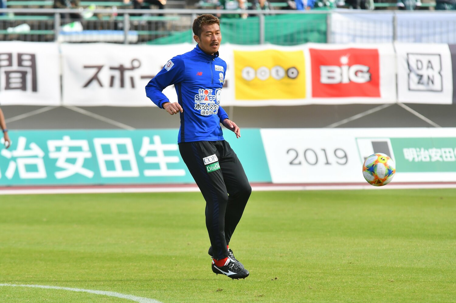 FC岐阜時代の横山さん(2019年)©︎J.LEAGUE