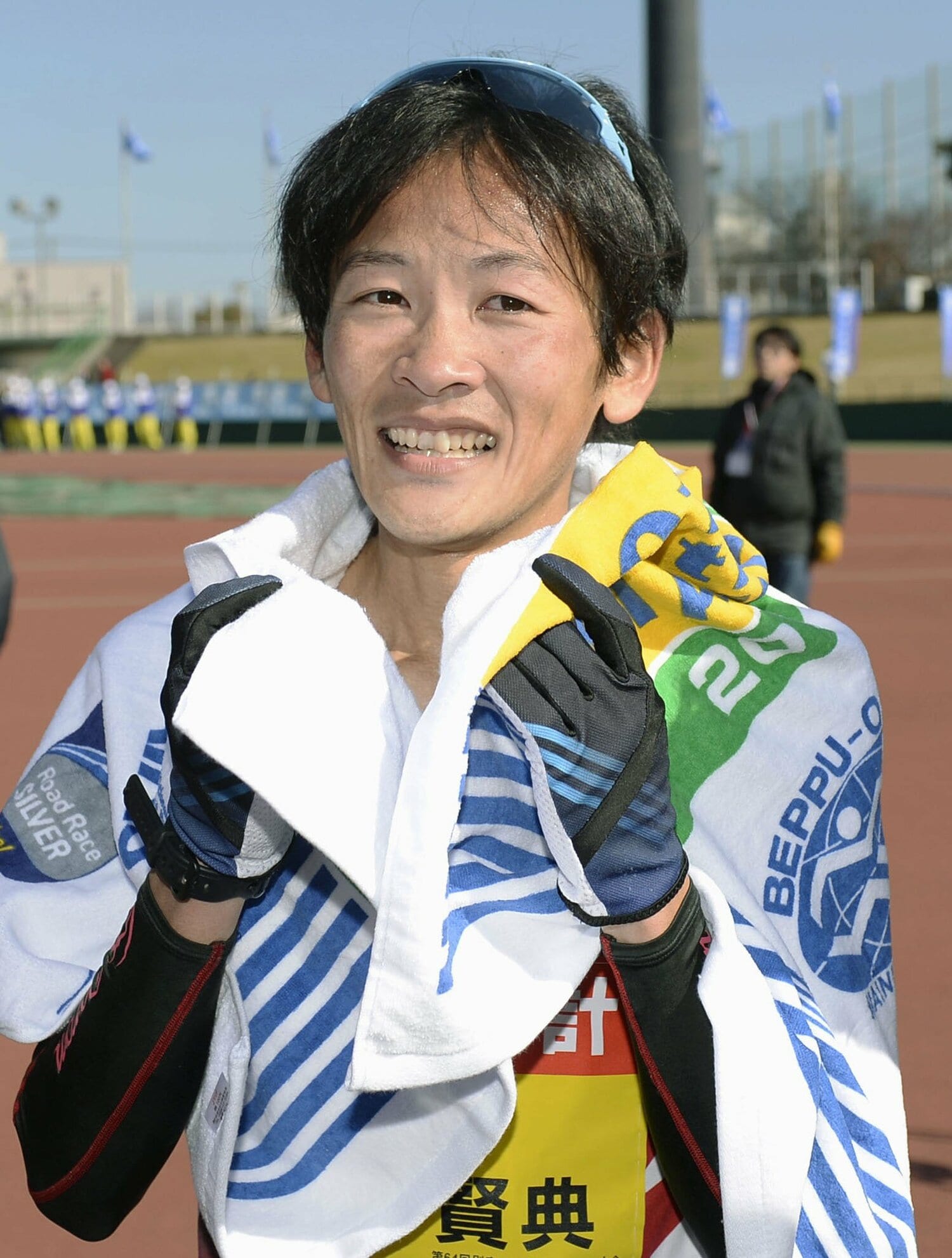 2時間15分52秒の13位で最後のレースを終えた ©KYODO