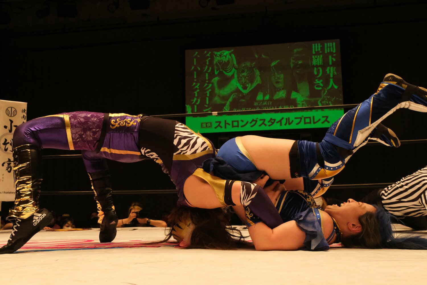 フィニッシュはタイガー・スープレックス。見事な連続攻撃だった