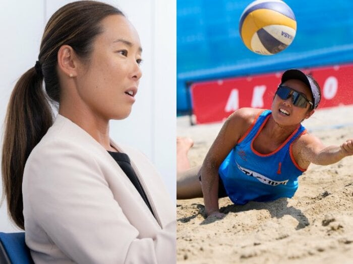 「水着を着てるほうが悪い」という風潮も…ビーチバレー“ユニフォーム自由化”の現在とは？ 村上めぐみが語る「水着／ウエアの選択肢」＜Number Web＞ photograph by L)Asami Enomoto、R)Kenji Yamada