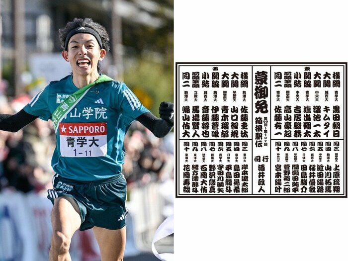 《別大マラソンも話題》青学大・黒田朝日こそ“世代最強”なのか？ 今年の箱根駅伝「4年生ランナー限定番付表」を考えてみた…横綱・大関は誰だ!?＜Number Web＞ photograph by Nanae Suzuki