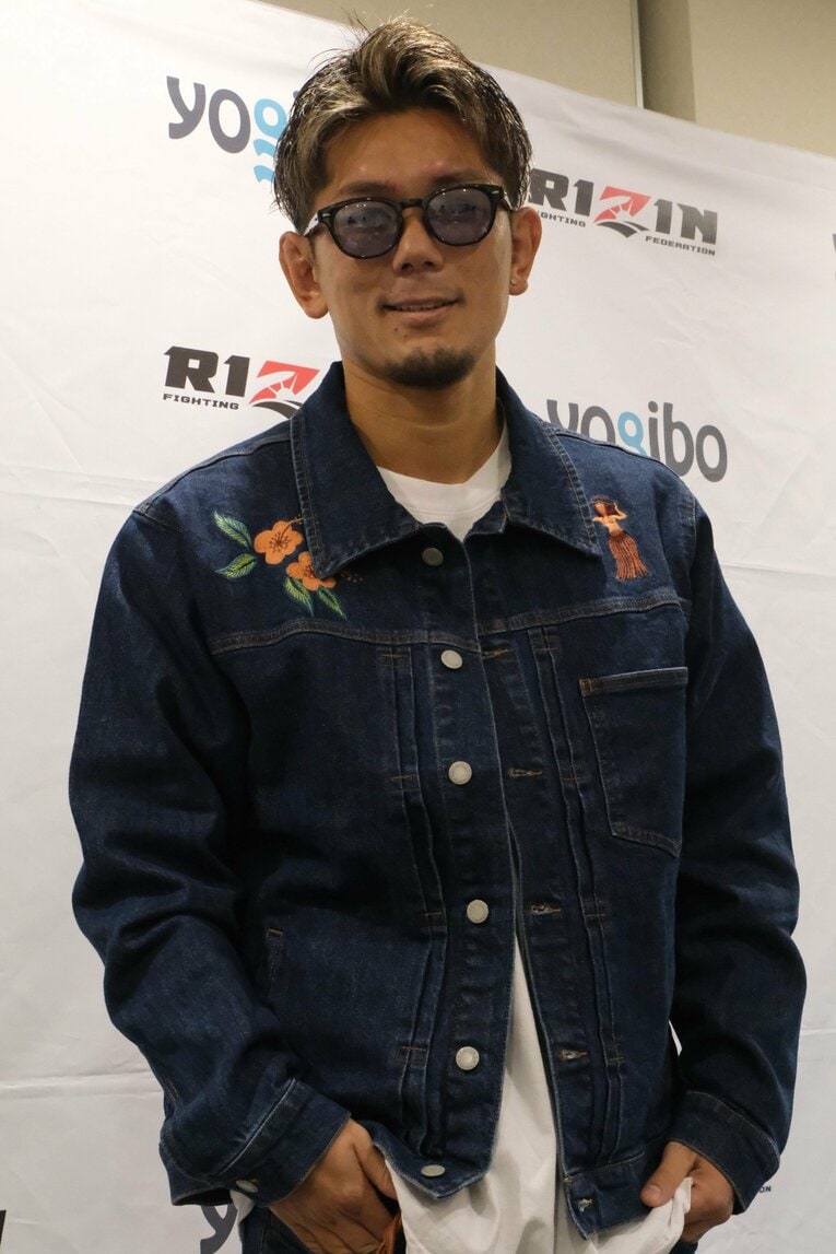 試合を終え、インタビュースペースでの皇治　©Norihiro Hashimoto