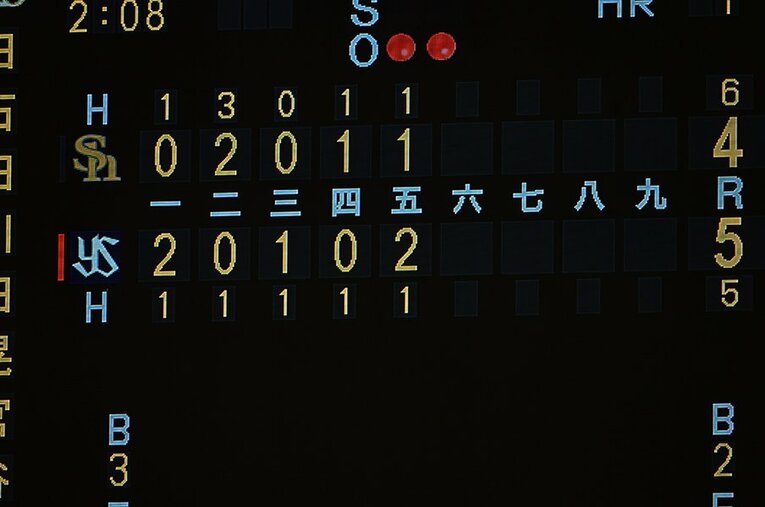 たいていの競技は2時間台で終わるものが多い中、NPBは2時間で試合中盤というケースも多い ／ photograph by Hideki Sugiyama