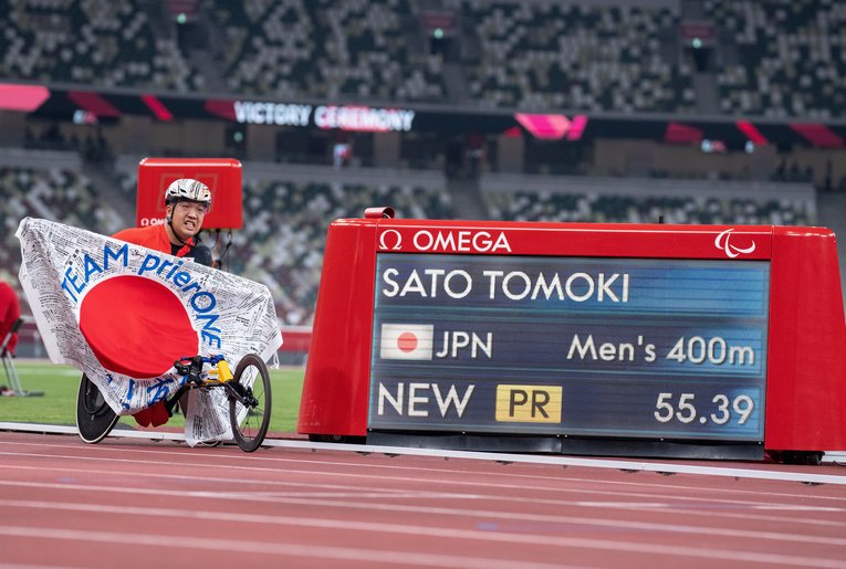 佐藤友祈　©︎Bob Martin/IOC/OIS/AFLO