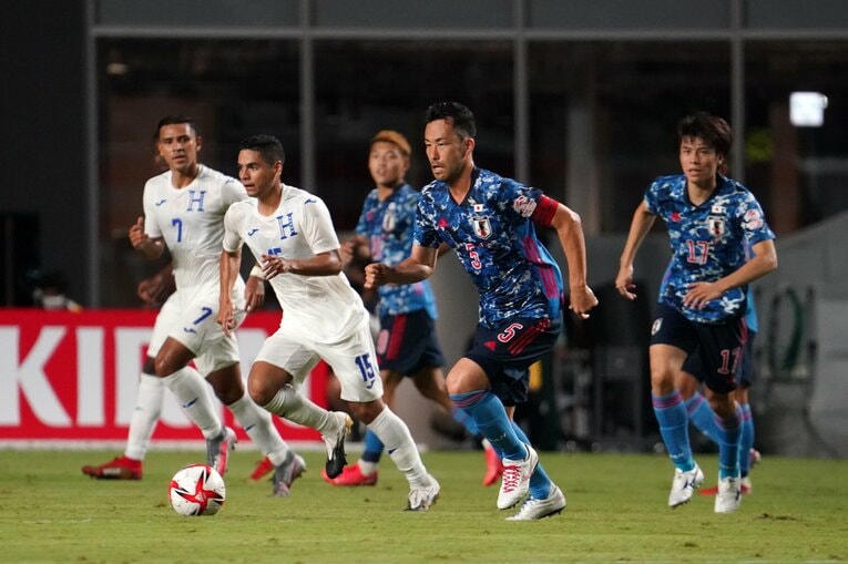 ホンジュラス戦で先制点を挙げた吉田麻也だが……©Getty Images