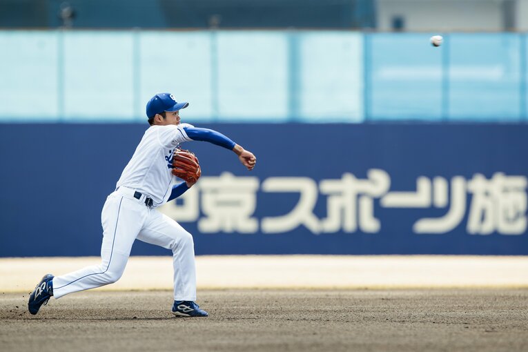 2019年3月、1年目の根尾　©Kiichi Matsumoto