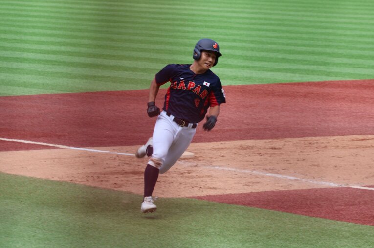 スリランカ戦ではランニングホームランも　©Fumi Sawai