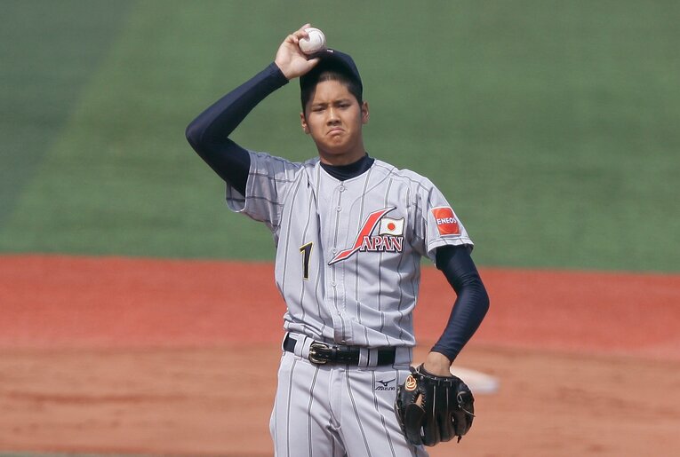 第25回IBAF18U世界野球選手権大会に、日本代表として参加した大谷翔平（2012年撮影）　©Getty Images