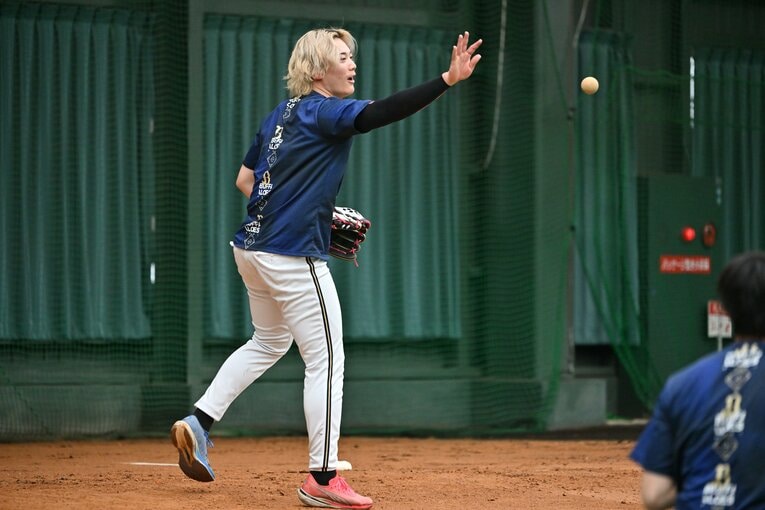 今季キャンプの様子（オリックス前佑囲斗）　©Hideki Sugiyama