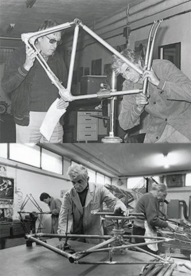 金ノコ、ヤスリ、溶接トーチで美しく、戦闘力の高いバイクを作り続けてきたウーゴ・デローザ。伝説のフレーム職人は今でも工房に出向き、素材をチェックし、職人と言葉を交わすという。 