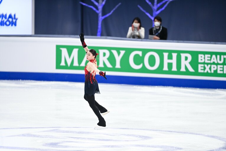 2021年3月、世界選手権SP　©Asami Enomoto