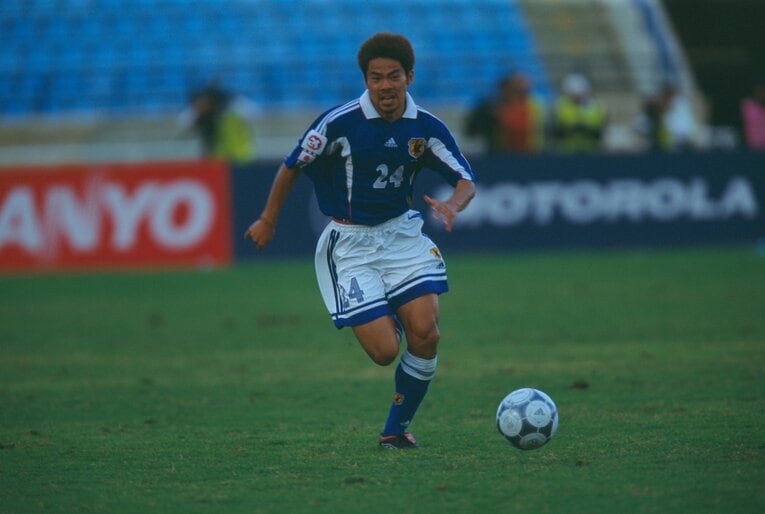 2000年アジア杯の明神智和　©Kazuaki Nishiyama