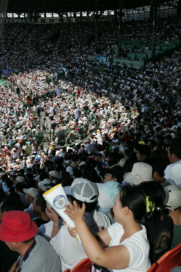 2005年夏の甲子園、決勝の様子。駒大苫小牧が京都外大西を下し、全国制覇　©Hideki Sugiyama