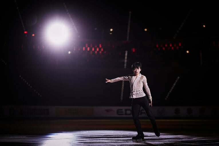 エキシビションでの鍵山の演技