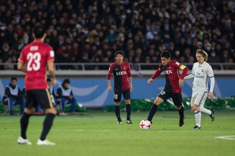 クラブW杯決勝でレアル・マドリーと戦う鹿島（2016年）　©︎Nanae Suzuki