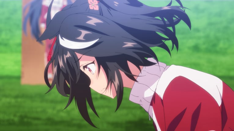 敗戦のショックを引きずるキタサンブラック　©2023 アニメ「ウマ娘 プリティーダービー Season 3」製作委員会