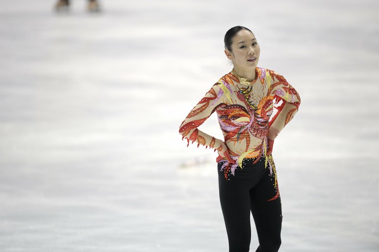 全日本選手権、フリーを終えたばかりの中野さん　©Takuya Sugiyama