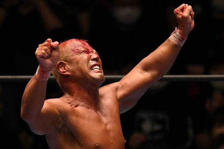 久方ぶりのデスマッチに充実した表情の本間朋晃