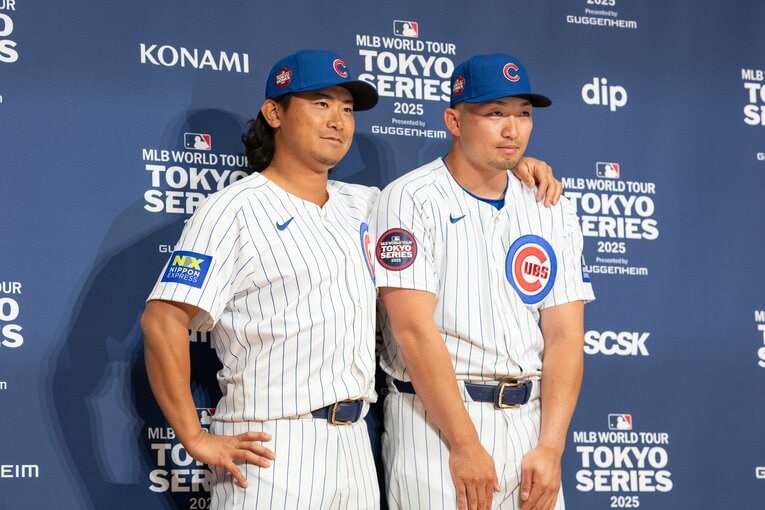 MLB開幕戦で出場したカブス・鈴木誠也　©Nanae Suzuki