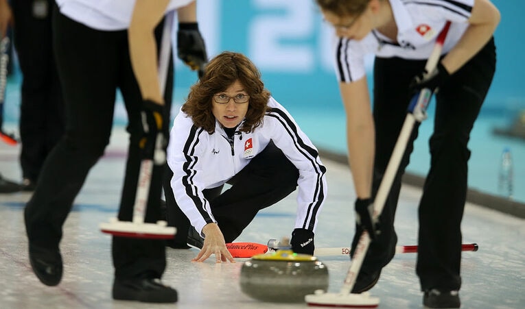 2014年ソチ五輪のスイス、ミリアム・オット　©Getty Images