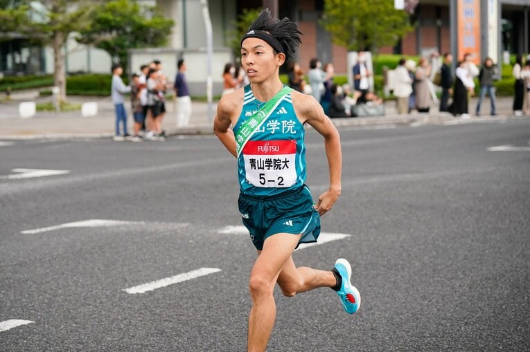 青学大・新エースの黒田朝日は腕時計をつけない　©AFLO