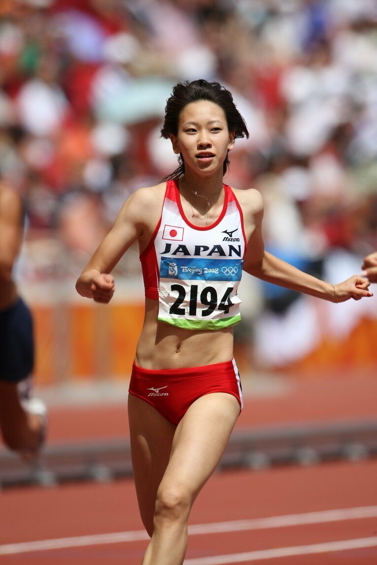 北京五輪にも一緒に出場した女子100ｍと200ｍの日本記録保持者である福島　©︎BUNGEISHUNJU