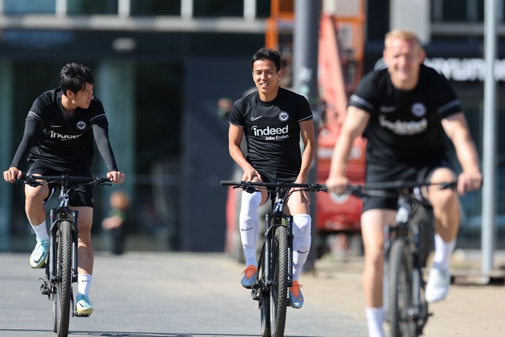 フランクフルト時代の鎌田と長谷部　©Getty Images