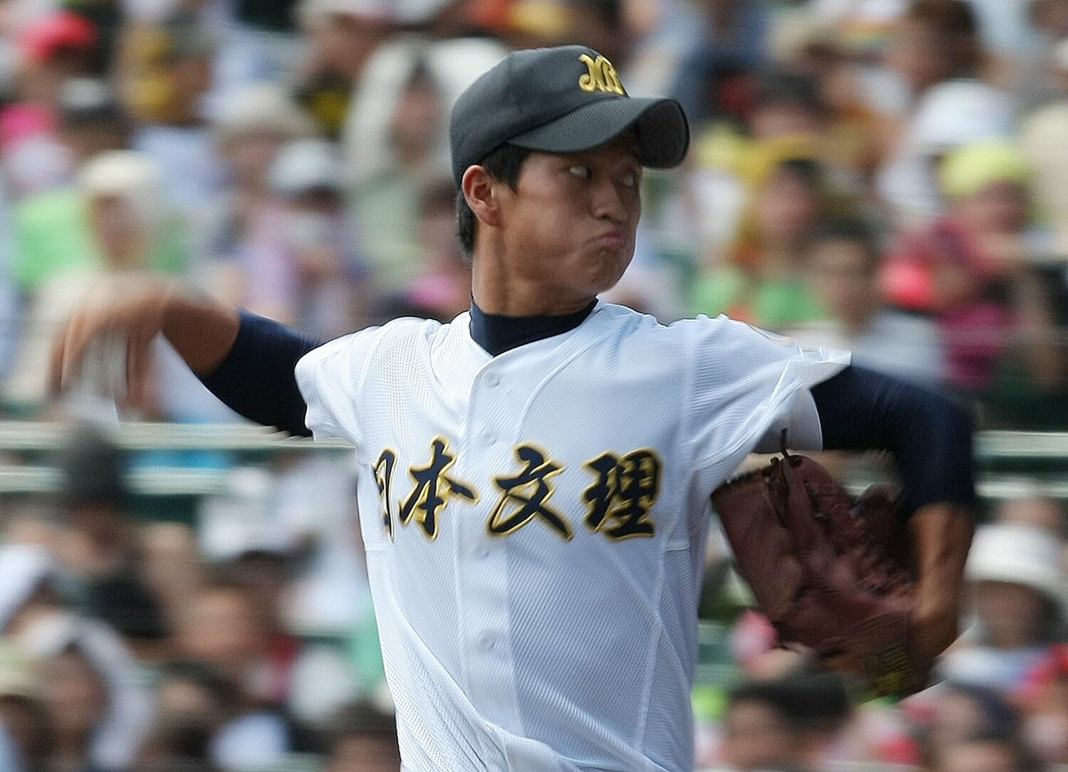 この年の日本文理のエースを務めた伊藤直輝　©︎JIJI PRESS