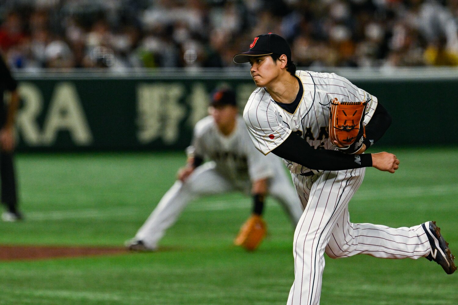 前回大会では中国との日本代表の初戦で先発マウンドに上がり二刀流で活躍　©Nanae Suzuki　 