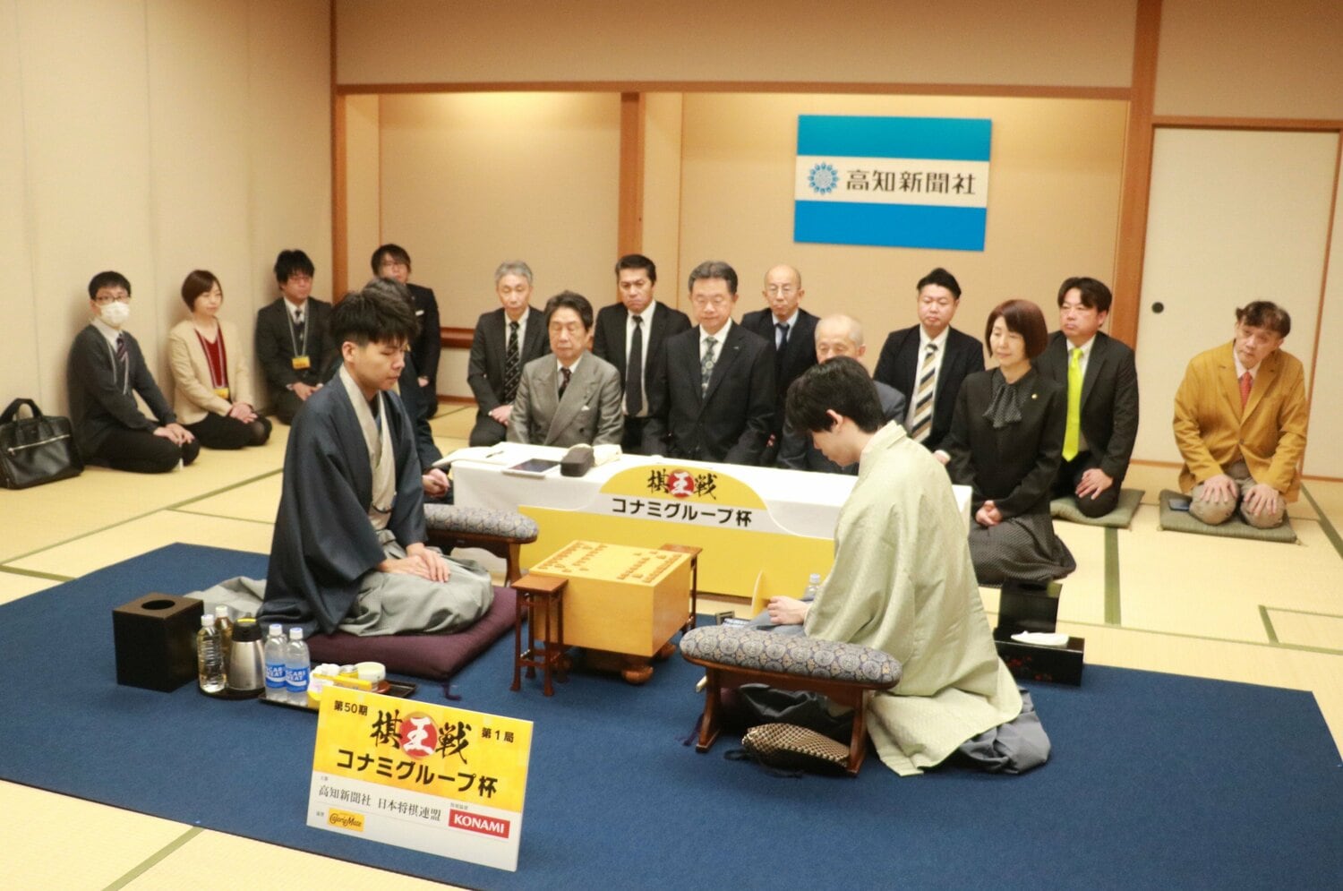 棋王戦第1局の様子　©日本将棋連盟