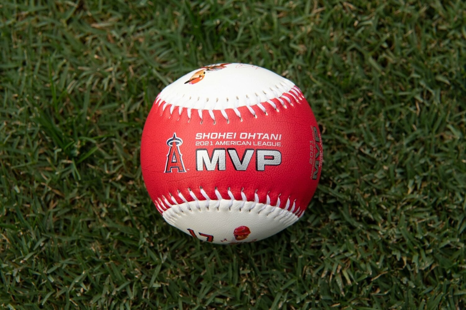 大谷翔平MLB2021アメリカンリーグMVP記念ボール ゴールドディスプレイ ...