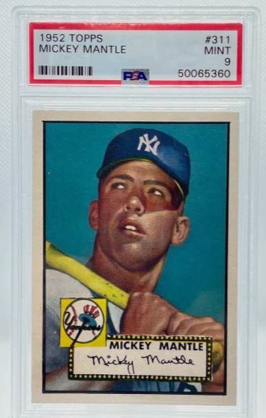 マントルのカードは約5億4000万円にも及ぶという※出典／beckett.comより