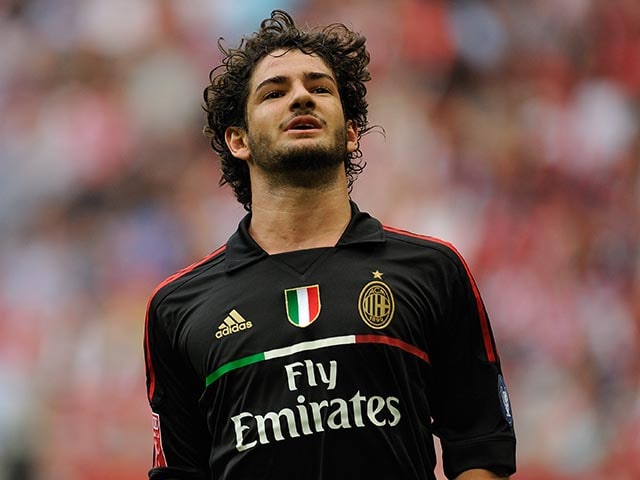 ACミラン PATO 7番 2007-08 AC Milan Home Shirt Pato #7 - 5/10 - (L.Boys)