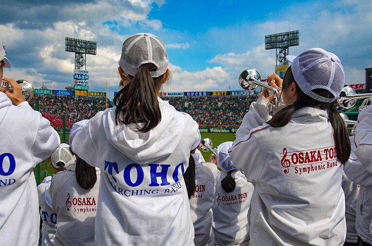 東邦の友情応援を快諾した大阪桐蔭。今年の夏はアルプス直接対決の実現も？ ／ photograph by OSAKA TOIN SYMPHONIC BAND