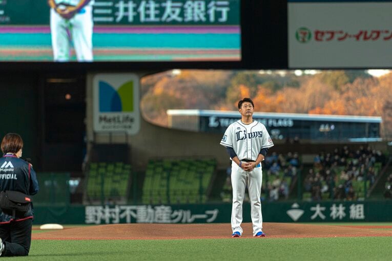 2021年12月の引退セレモニー　©Takuya Sugiyama