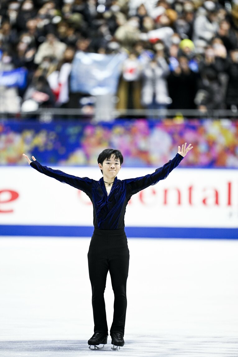 NHK杯フリー、鍵山の演技　©︎Asami Enomoto