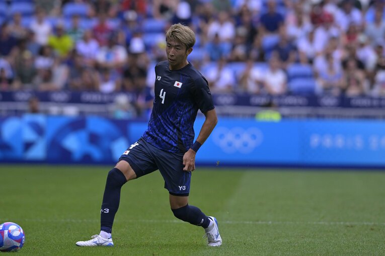 関根大輝が飛躍的に成長したと振り返るパリ五輪・スペイン戦　©Koki Nagahama/JMPA