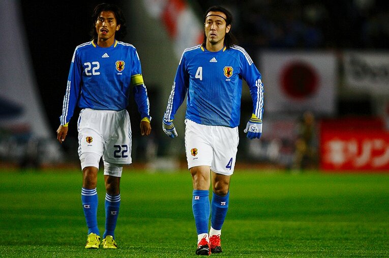 中澤佑二と田中マルクス闘莉王 ／ photograph by Tamon Matsuzono