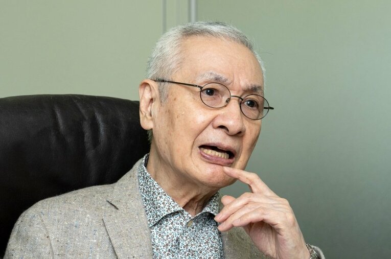 『ザ・ベストテン』（TBS系）『ニュースステーション』（テレビ朝日系）などで活躍した久米宏さん ／ photograph by Takashi Shimizu