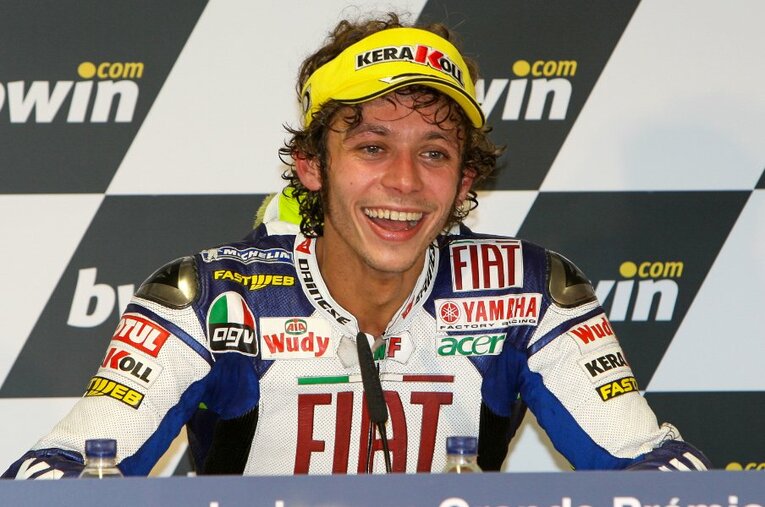 最高峰クラス6回目のチャンピオンとなった2008年のロッシ。強く、明るいキャラクターで世界中のファンを虜にした ／ photograph by Satoshi Endo