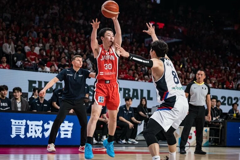 FIBAワールドカップ予選 vs韓国（2026年3月1日）©︎FIBA