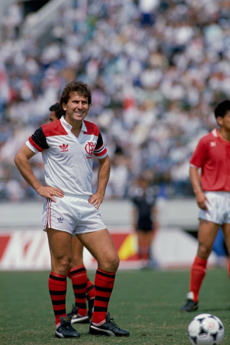 1988年キリン杯でのジーコ　©Sports Graphic Number