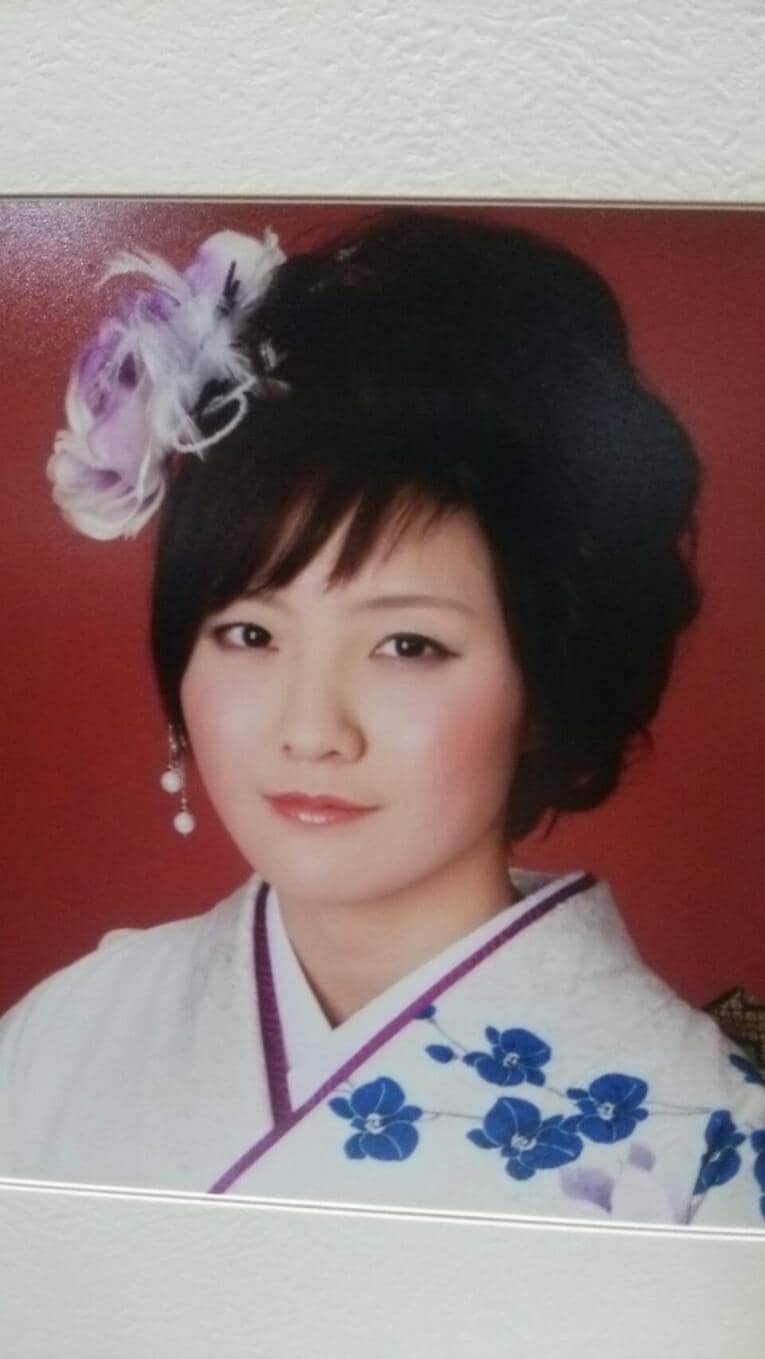 親孝行だと思い着た振袖での一枚　©本人提供