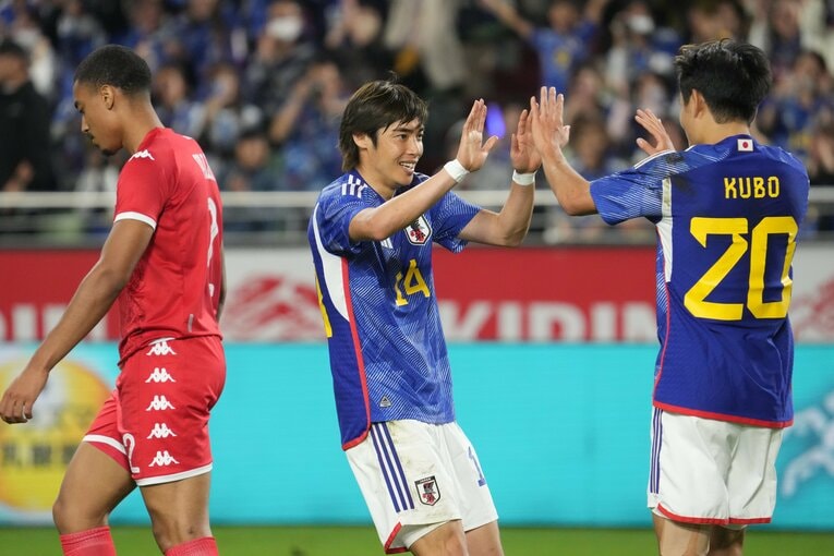 チュニジアとの直近の対戦は2023年10月、伊東純也のゴールなどで勝利した　©Etsuo Hara/Getty Images