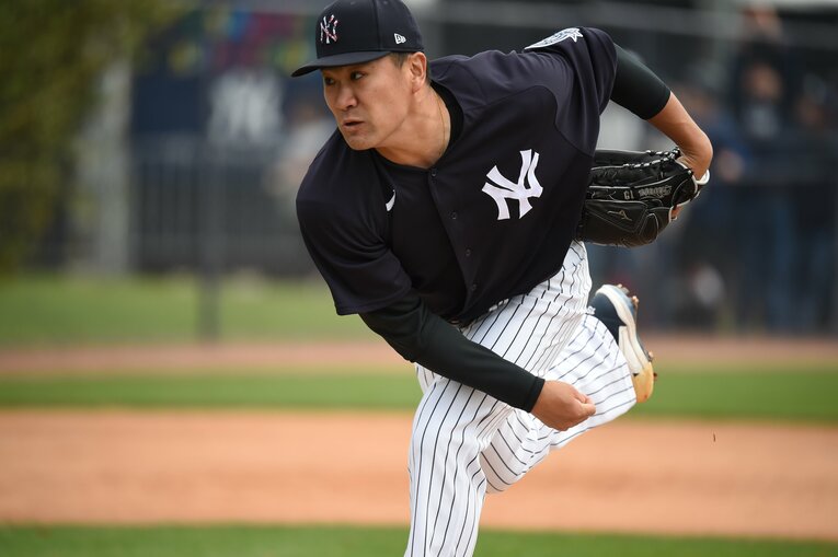 2014年、ヤンキースに移籍した田中将大。以降、20年シーズンまでメジャーでプレーした　©Naoya Sanuki