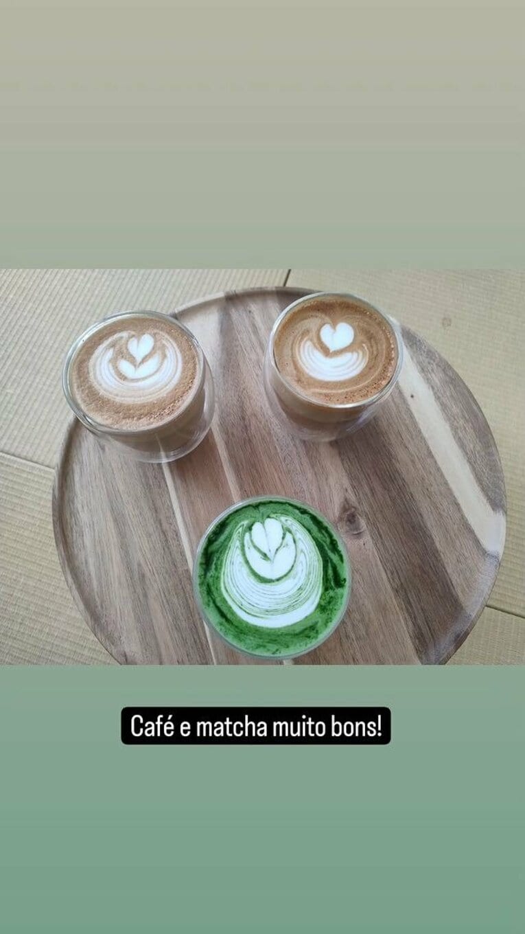 「抹茶コーヒー。絶品だった！」　※ボンテンポ記者のインスタグラムより