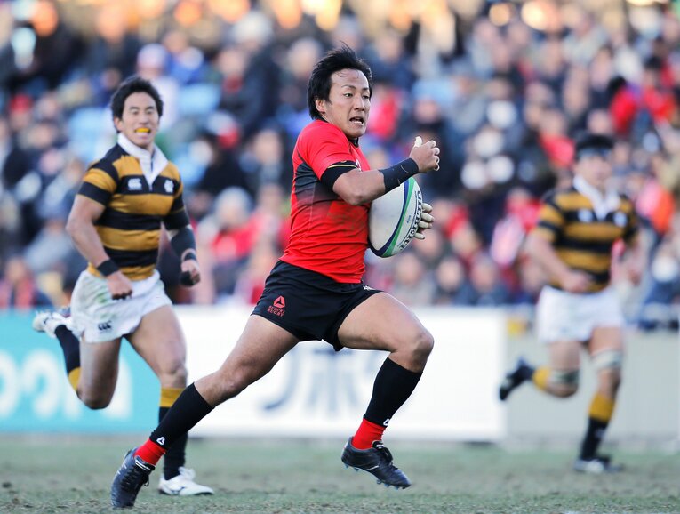 今から10年前、帝京大時代のSH流。今と比べるとフィジカル面の進化を感じさせる　©JIJI PRESS