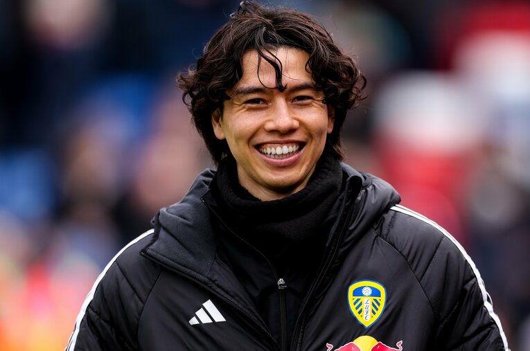 リーズで出場機会が限られている田中碧だが、W杯に向けてどのような歩みを見せるか ／ photograph by Rene Nijhuis/MB Media,Getty Images