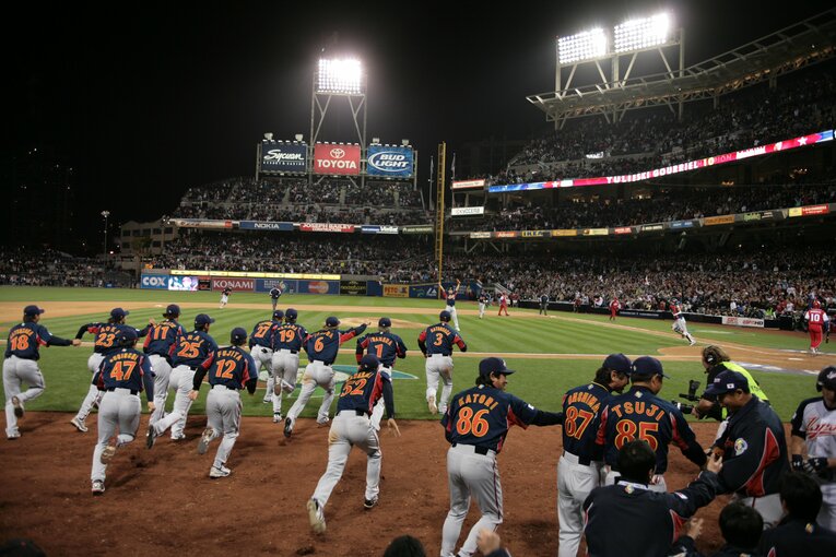 2006年WBC優勝の瞬間、マウンドには大塚晶文　©Naoya Sanuki